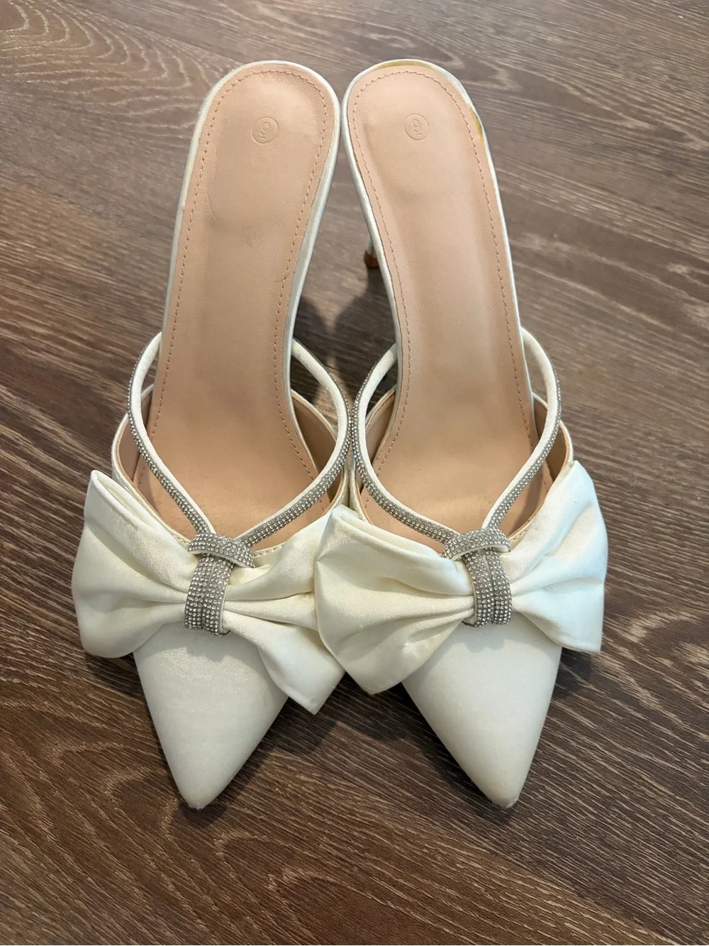 Satin Wedding Heels - Picture 2 of 5